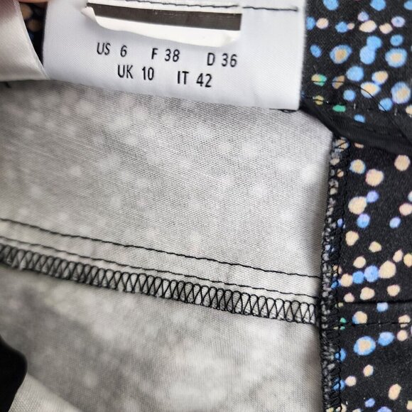 Akris Punto Franca Twilight City Print Ankle Pants Womens Size 6 Multicolor Dots - Picture 11 of 16